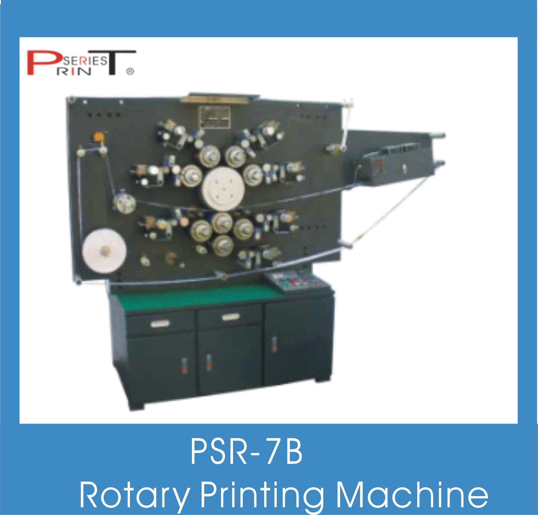 Label Printing Machine, Flexo/Screen/Rotary Printing Machine, 7 Color Rotary Printing Machine