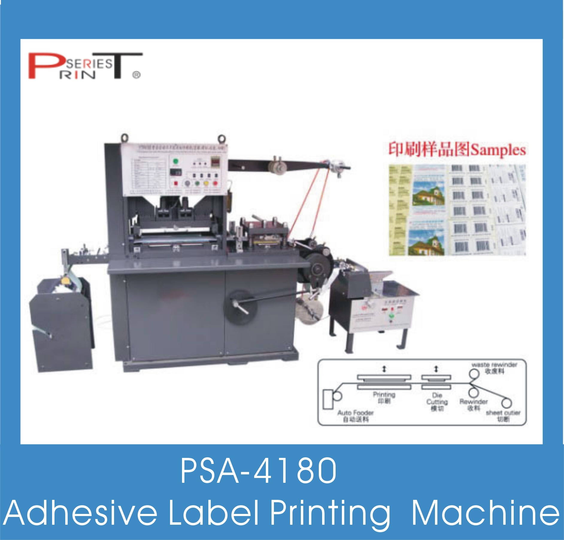 Label Printing Machine, Flexo/Screen/Rotary Printing Machine, Adhesive Label Printing Machine