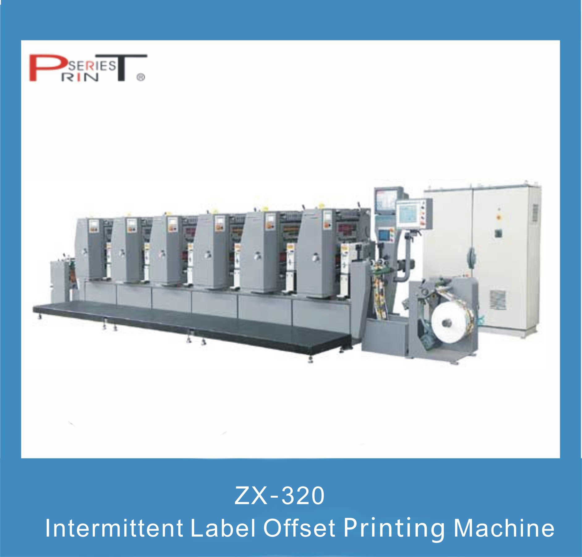 Label Printing Machine, Flexo/Screen/Rotary Printing Machine, PSZX-320 Intermittent Label Offset Printing Machine
